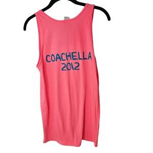 RARE American Apparel Florescent Pink Coachella 2012 Festival Tank Unisex M